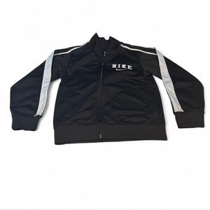 Kids Nike Black Jacket with White Logo